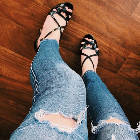 Kate Spade Black Heels Strappy Pumps - Picture 4 of 8